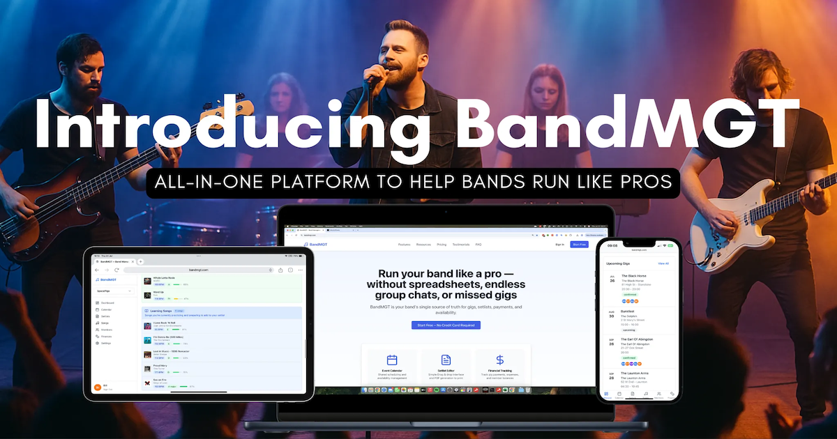 Introducing BandMGT: The All-in-One Band Management Software You’ve Been Waiting For